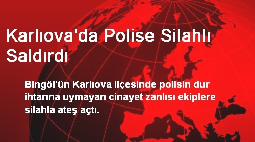 Karlıova'da Polise Silahlı Saldırdı
